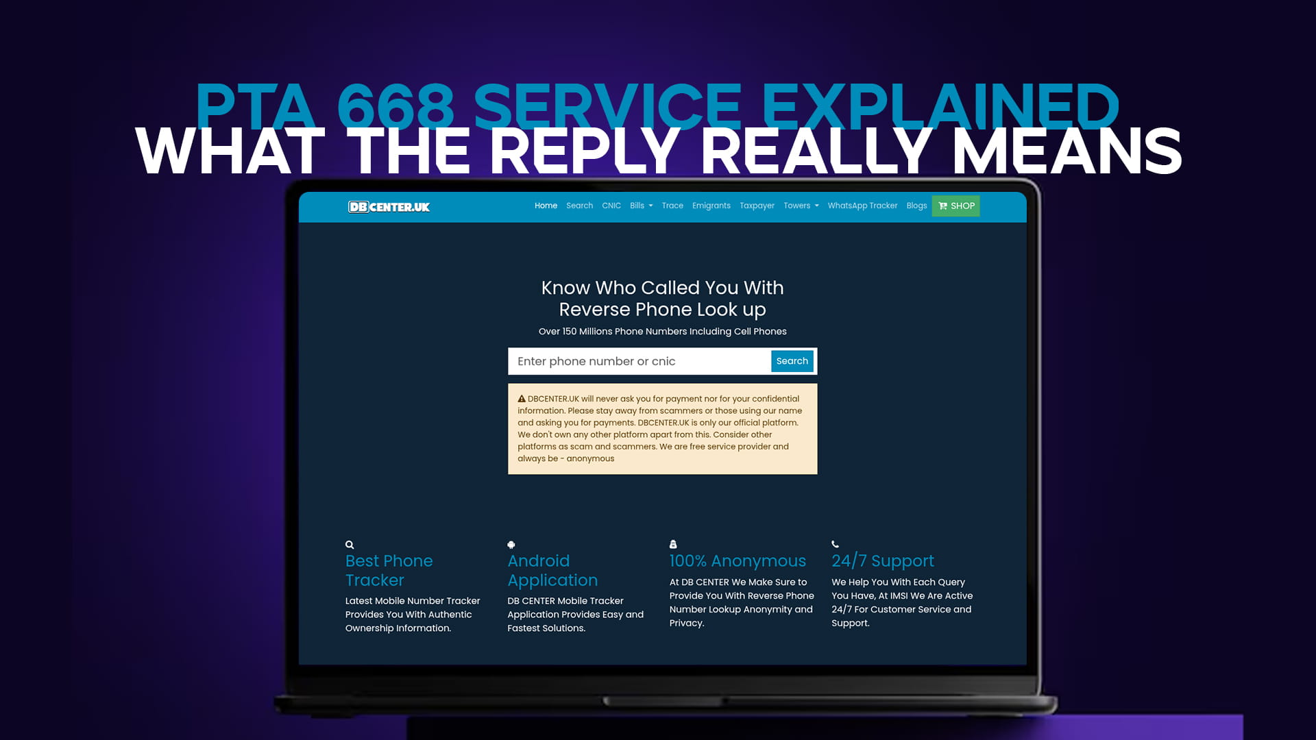 PTA 668 Service Explained — What the Reply Really Means