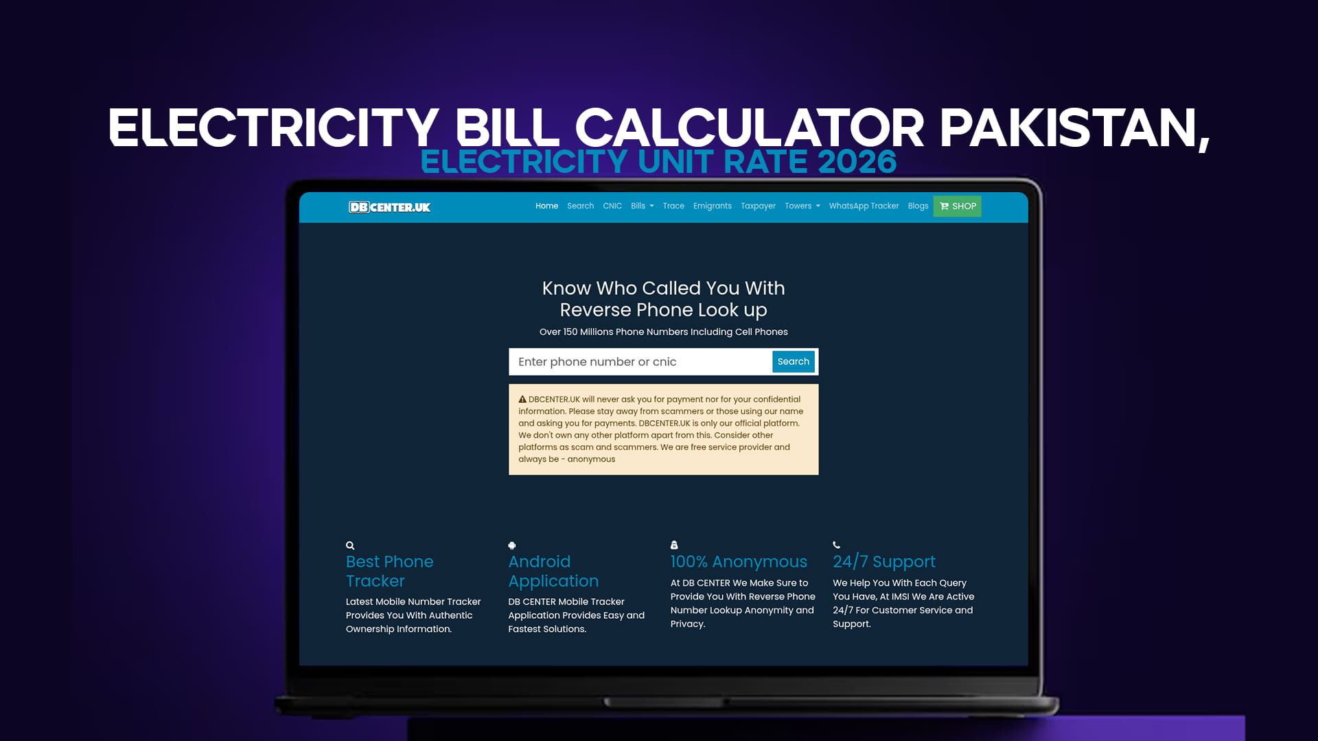 Electricity Bill Calculator Pakistan — Unit Rate 2026
