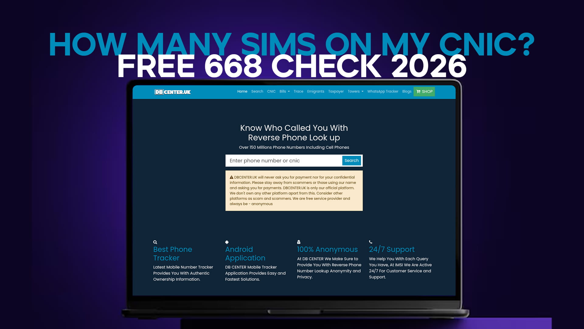 How Many SIMs on My CNIC? Free 668 Check 2026