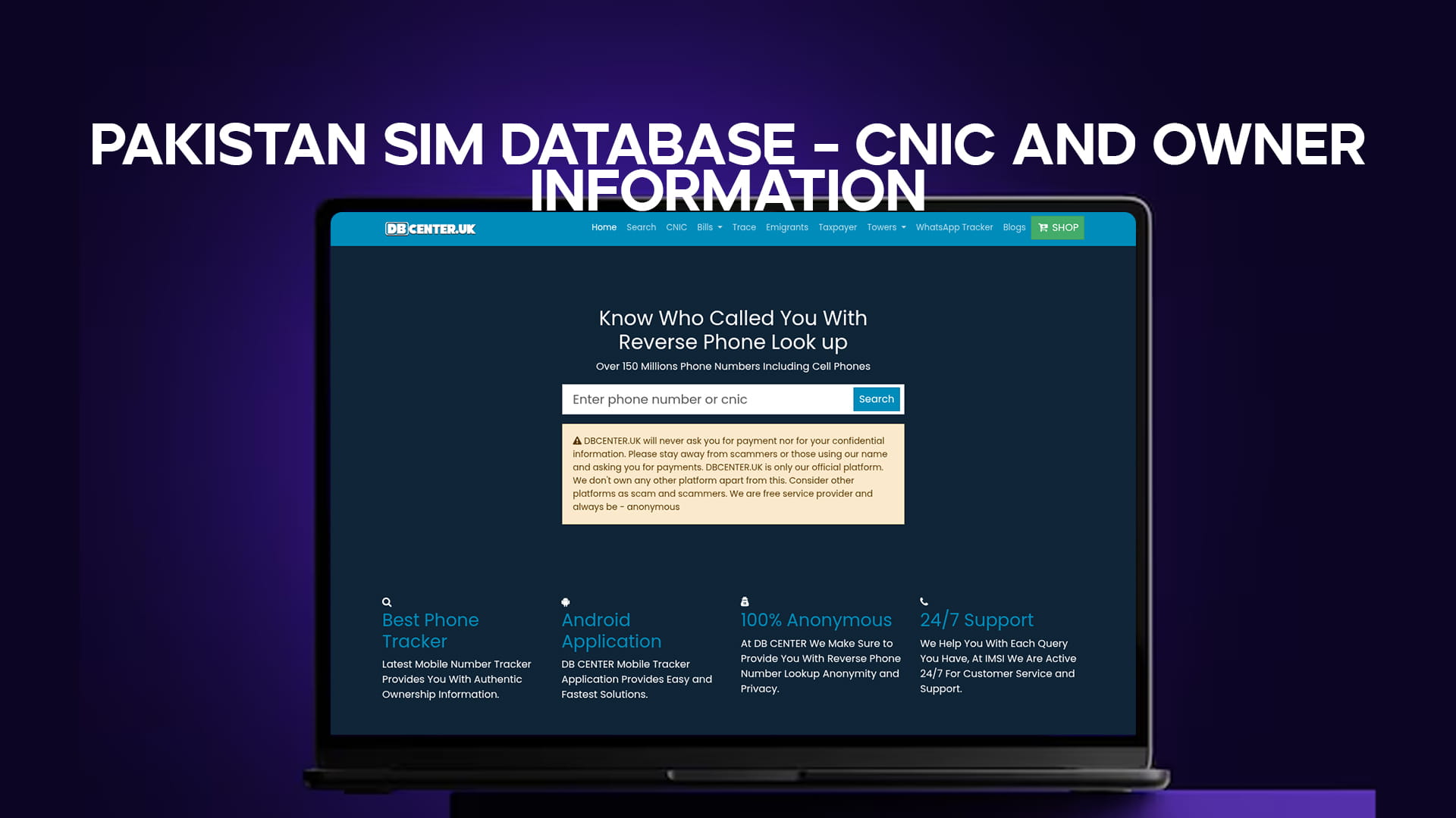 Pakistan SIM Database – CNIC And Owner Information