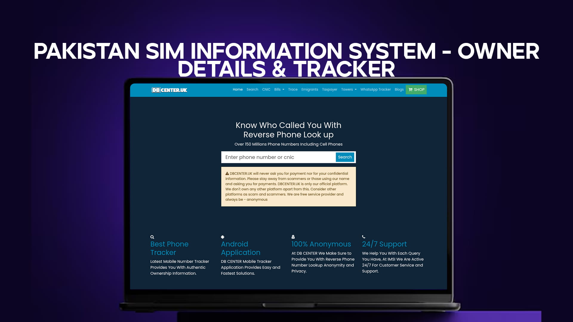 Pakistan SIM Information System - Owner Details & Tracker