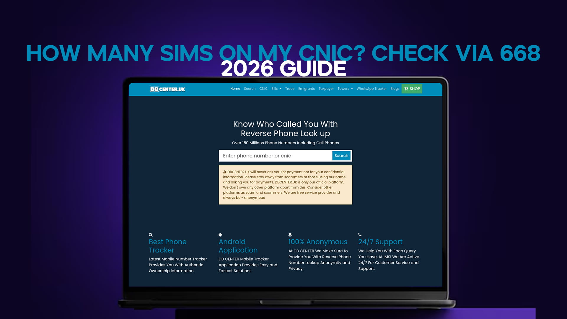How Many SIMs on My CNIC? Check via 668 — 2026 Guide