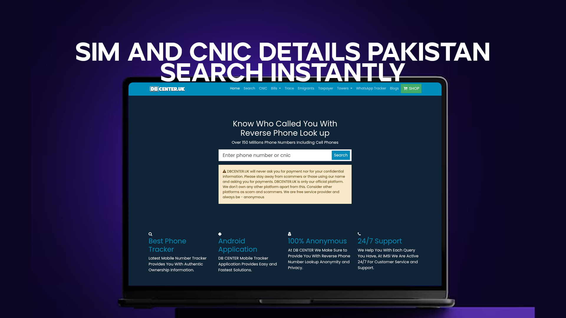 SIM and CNIC Details Pakistan – Search Instantly