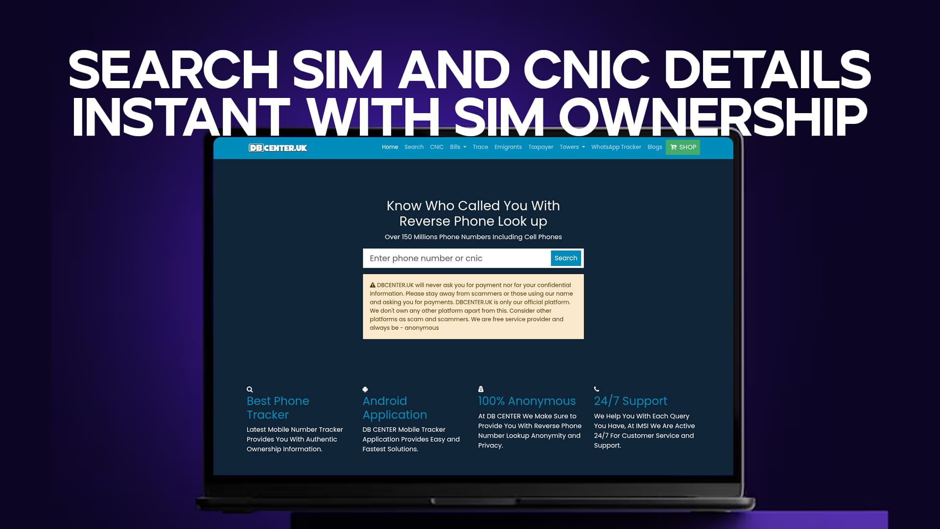 Search SIM and CNIC Details Instantly with SIM Ownership