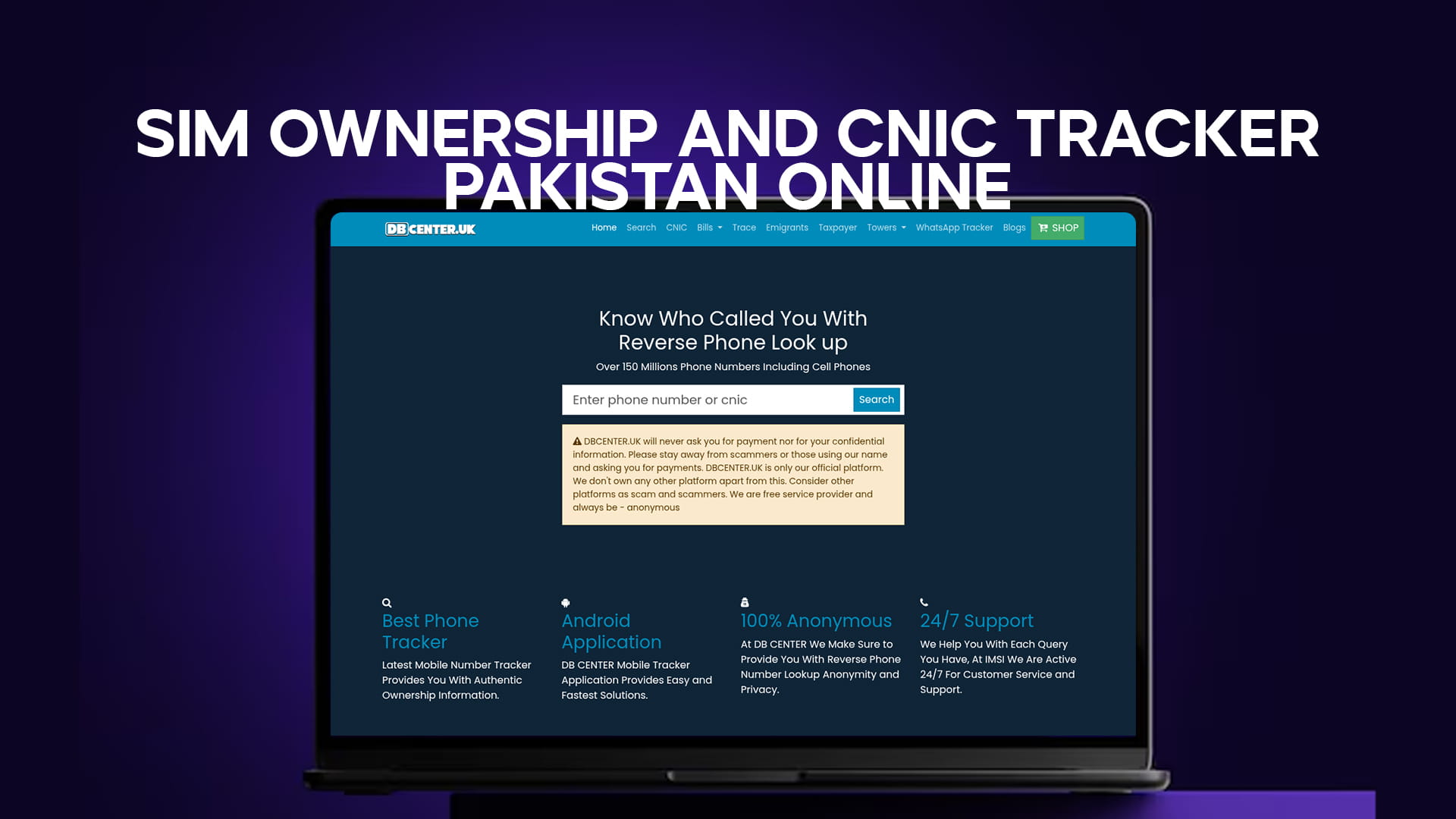 SIM Ownership And CNIC Tracker Pakistan