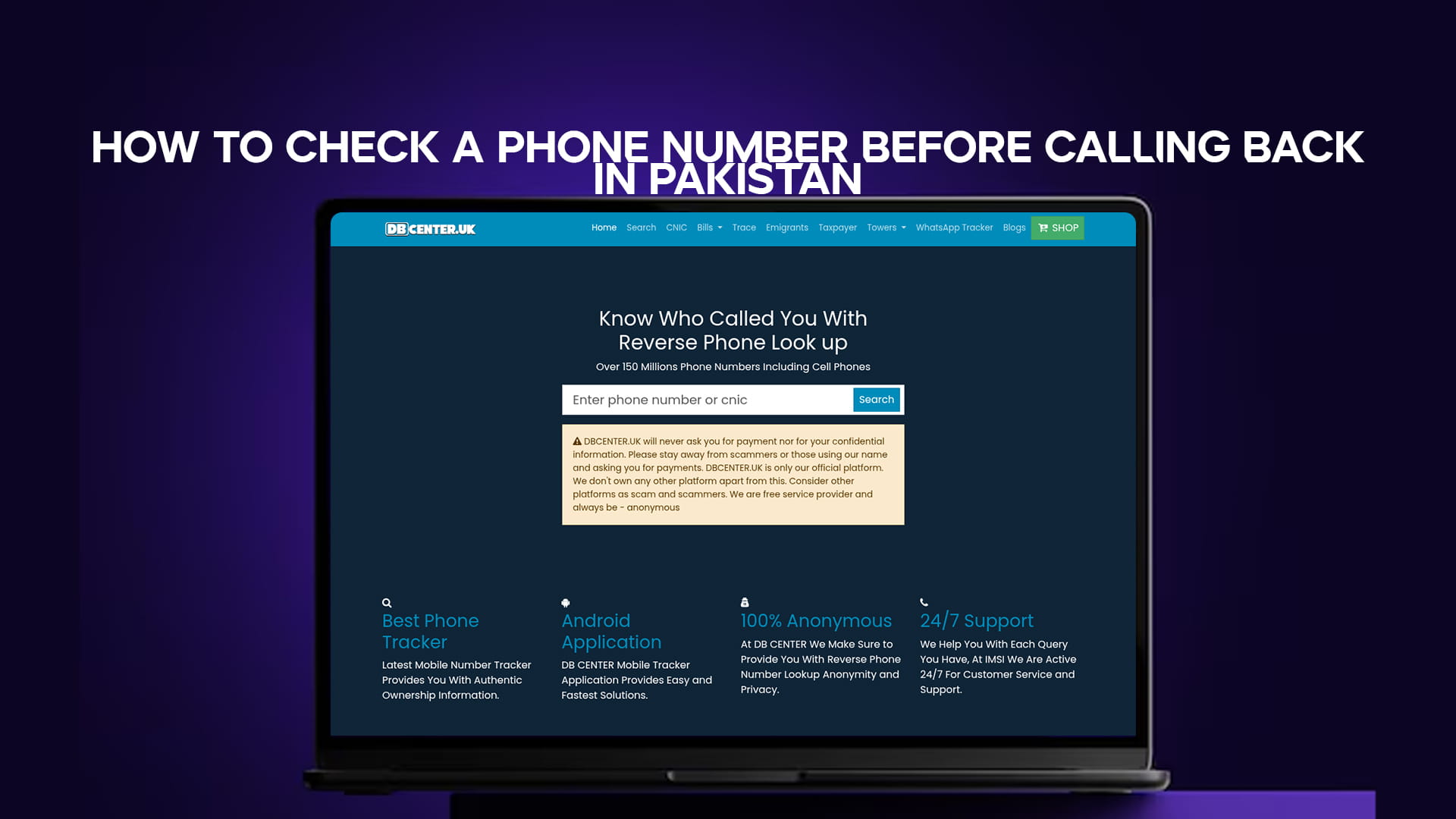 How to Check a Phone Number Before Calling Back in Pakistan