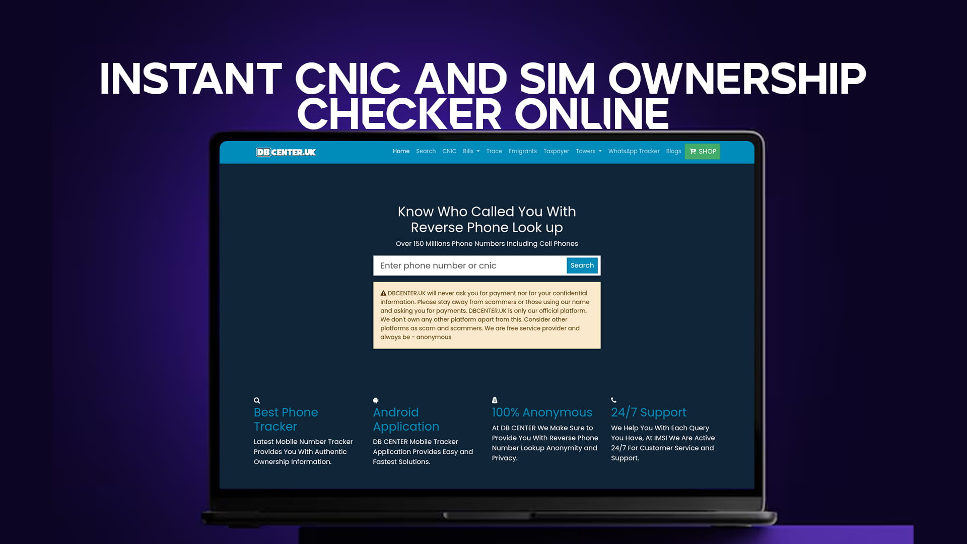 Instant CNIC and SIM Ownership Checker Online