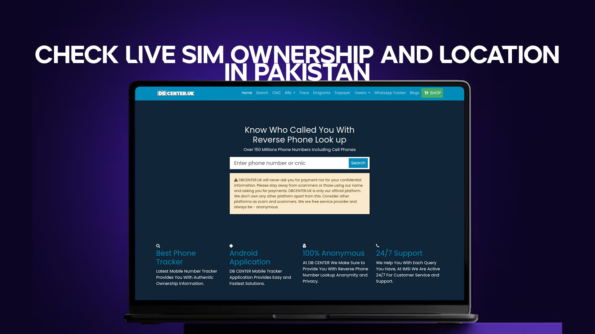 Check Live SIM Ownership And Location in Pakistan