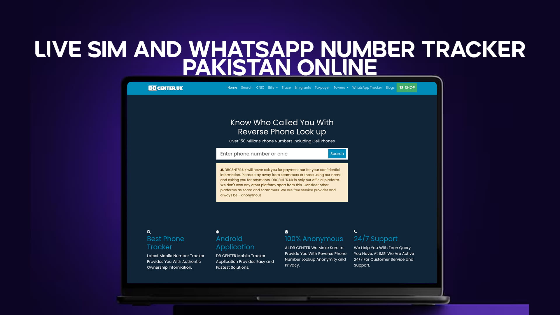Live SIM and WhatsApp Number Tracker Pakistan