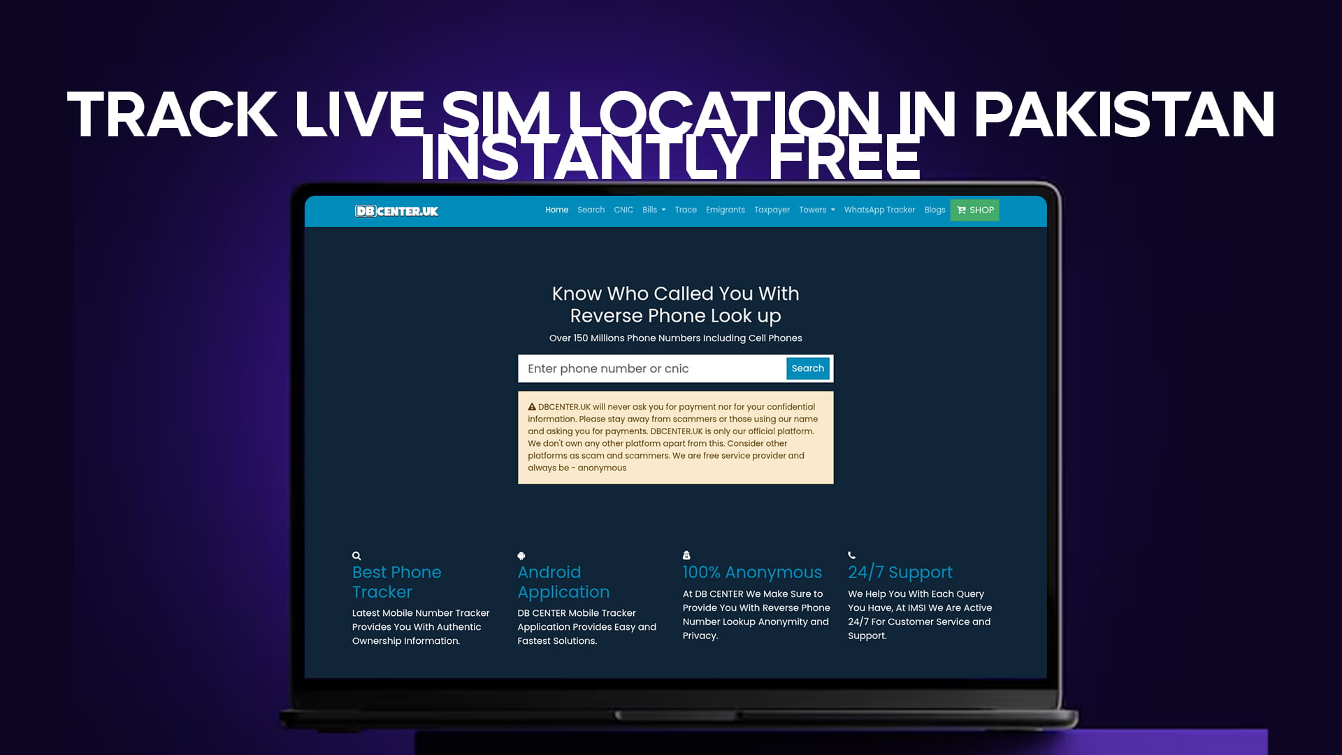 Track Live SIM Location in Pakistan Instantly Free