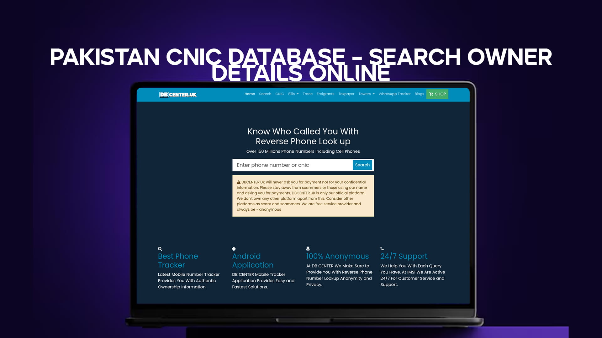 Pakistan CNIC Database – Search Owner Details Online