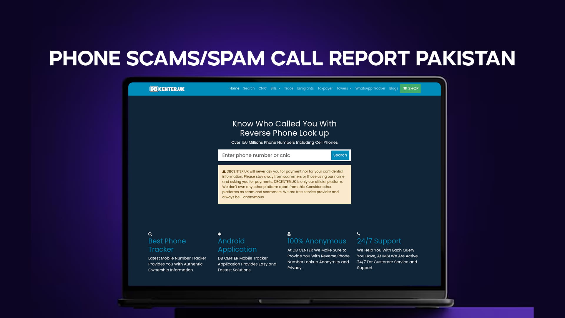 Phone Scams/Spam Call Report Pakistan
