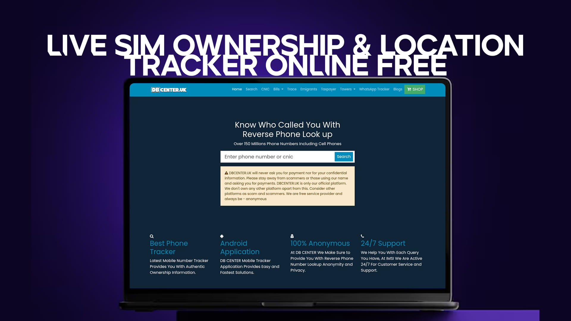 Live SIM Ownership & Location Tracker Online Free